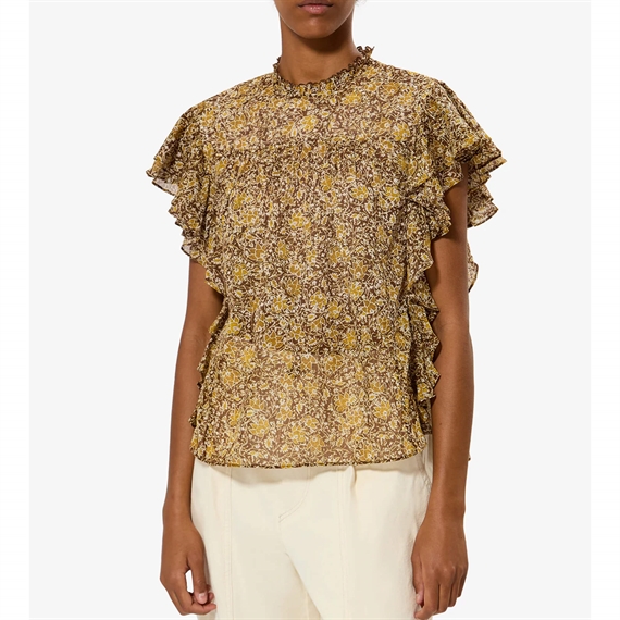 Isabel Marant Etoile Daliyane Top, Khaki 